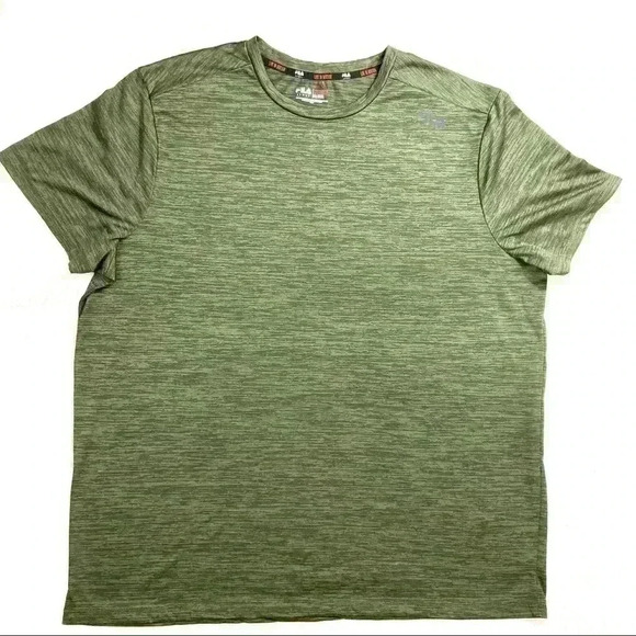 FILA SPORT Green Alloy Space Dye Shirt Sleeve Athletic Dr-Fit Shirt Size XXL - Picture 1 of 6